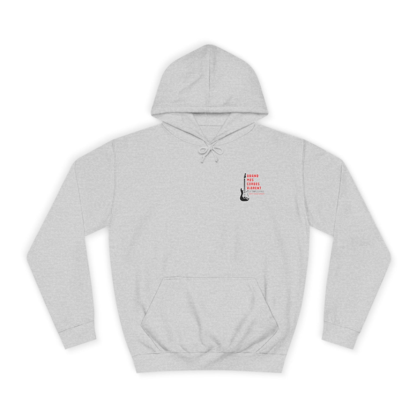 Sweat à capuche homme JEXPRIME - Quand mes cordes vibrent, le temps s'efface