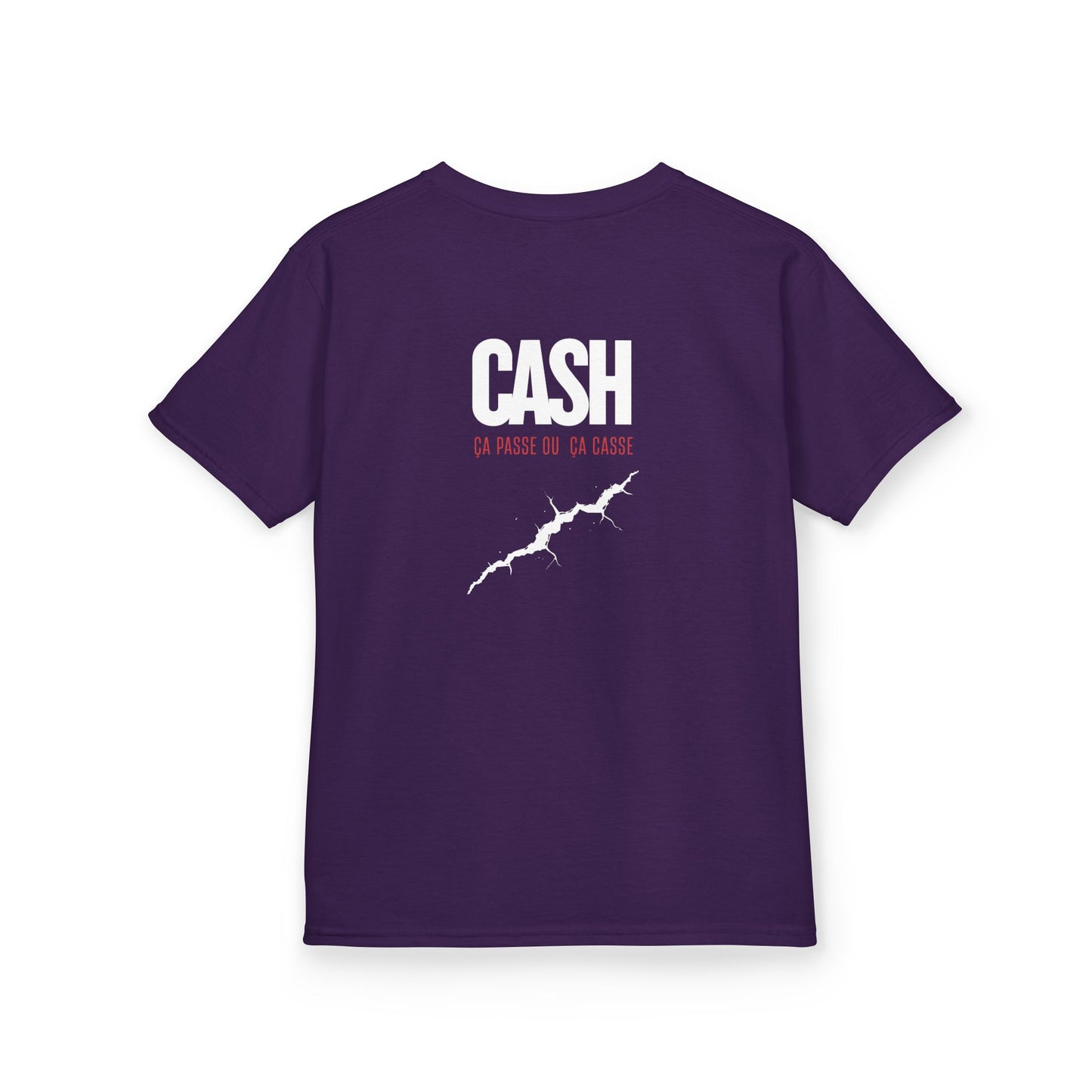 Teeshirt Mixte Adolescent JEXPRIME - CASH, ça passe ou ça casse