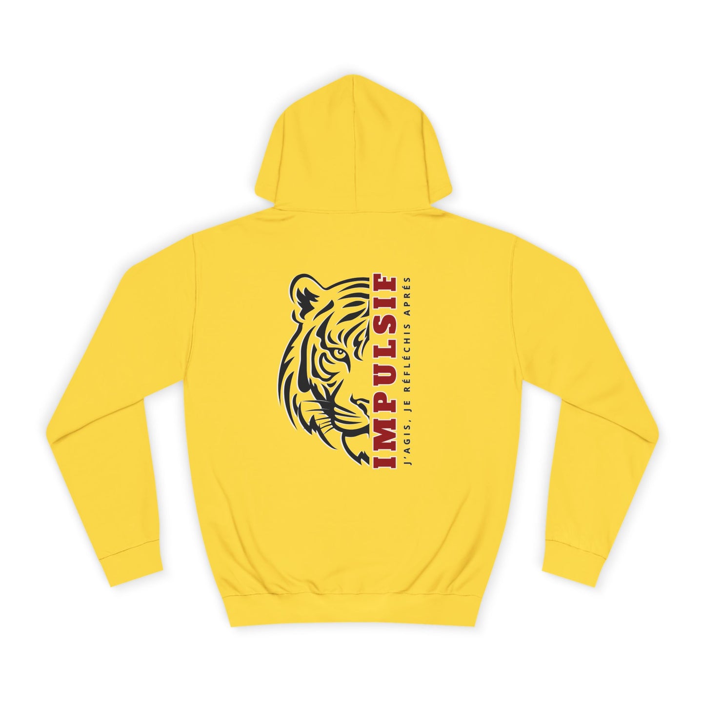 Sweat à capuche homme JEXPRIME - IMPULSIF, j'agis, je rèflèchis après