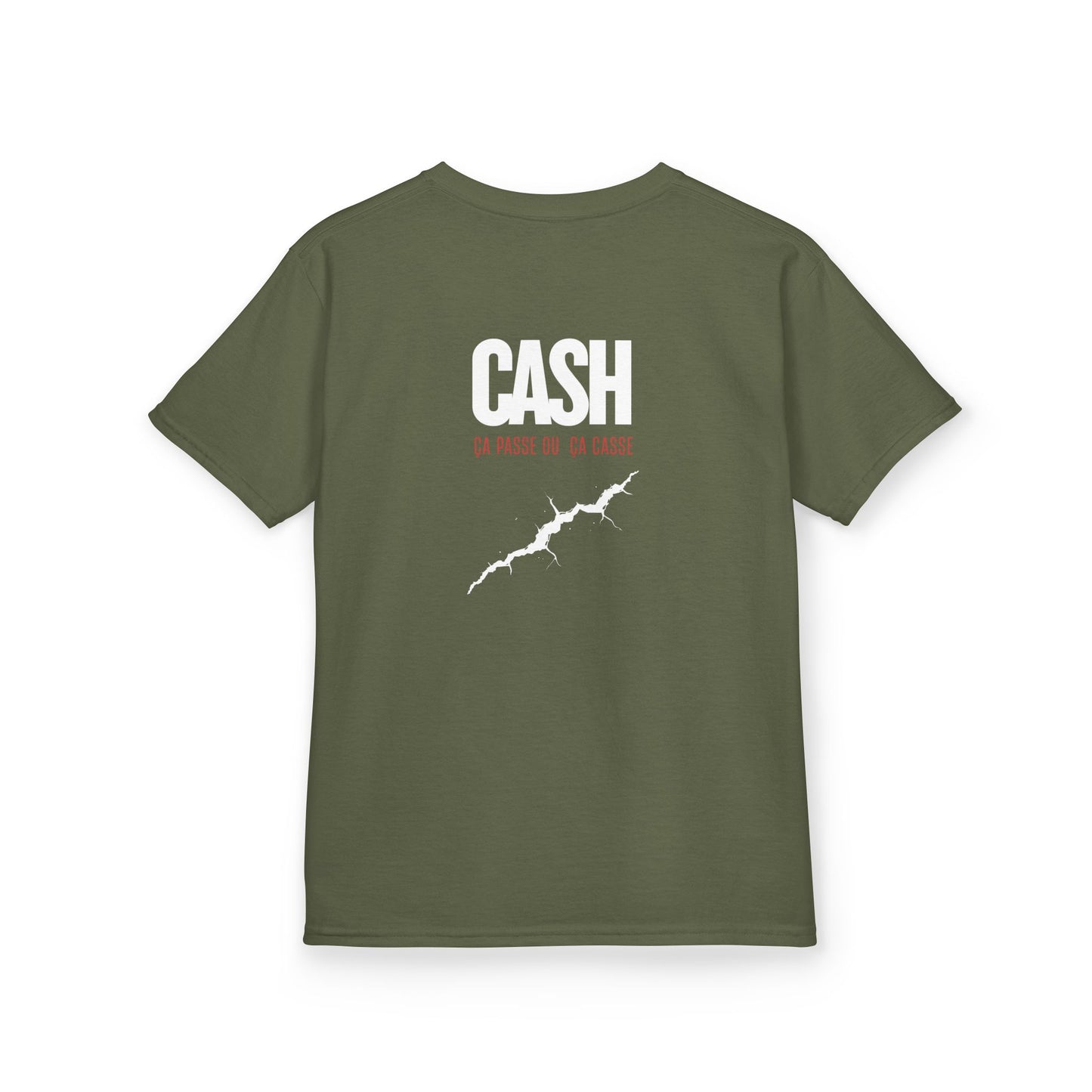 Teeshirt Mixte Adolescent JEXPRIME - CASH, ça passe ou ça casse