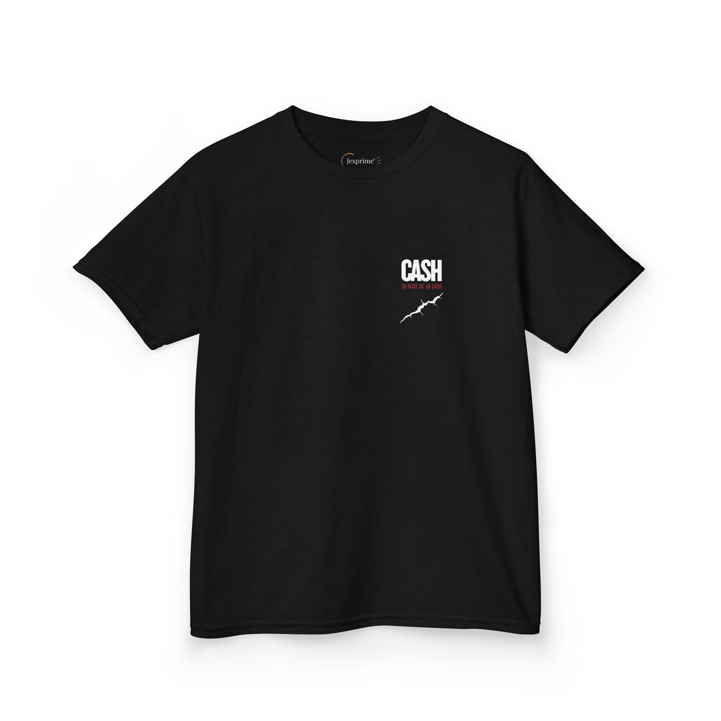 Teeshirt Mixte Adolescent JEXPRIME - CASH, ça passe ou ça casse