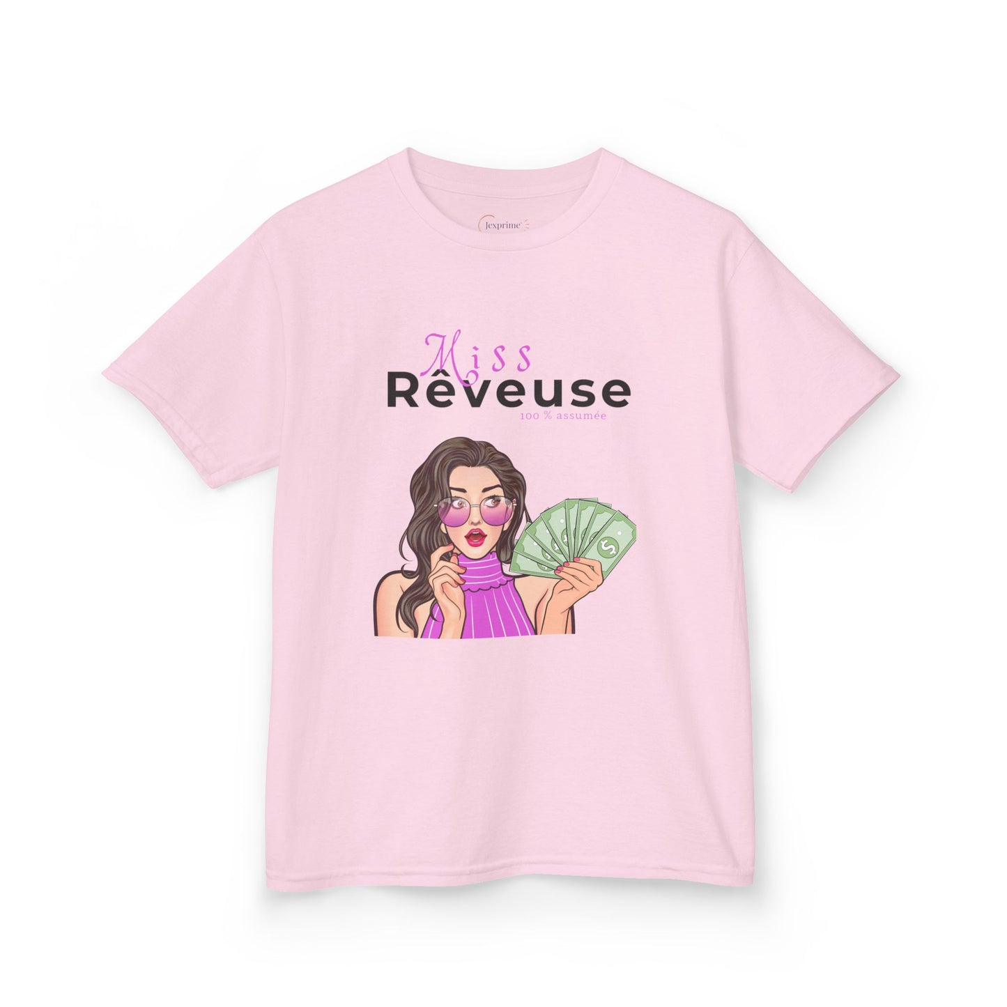 Teeshirt fille - Miss Rêveuse 100 % assumée