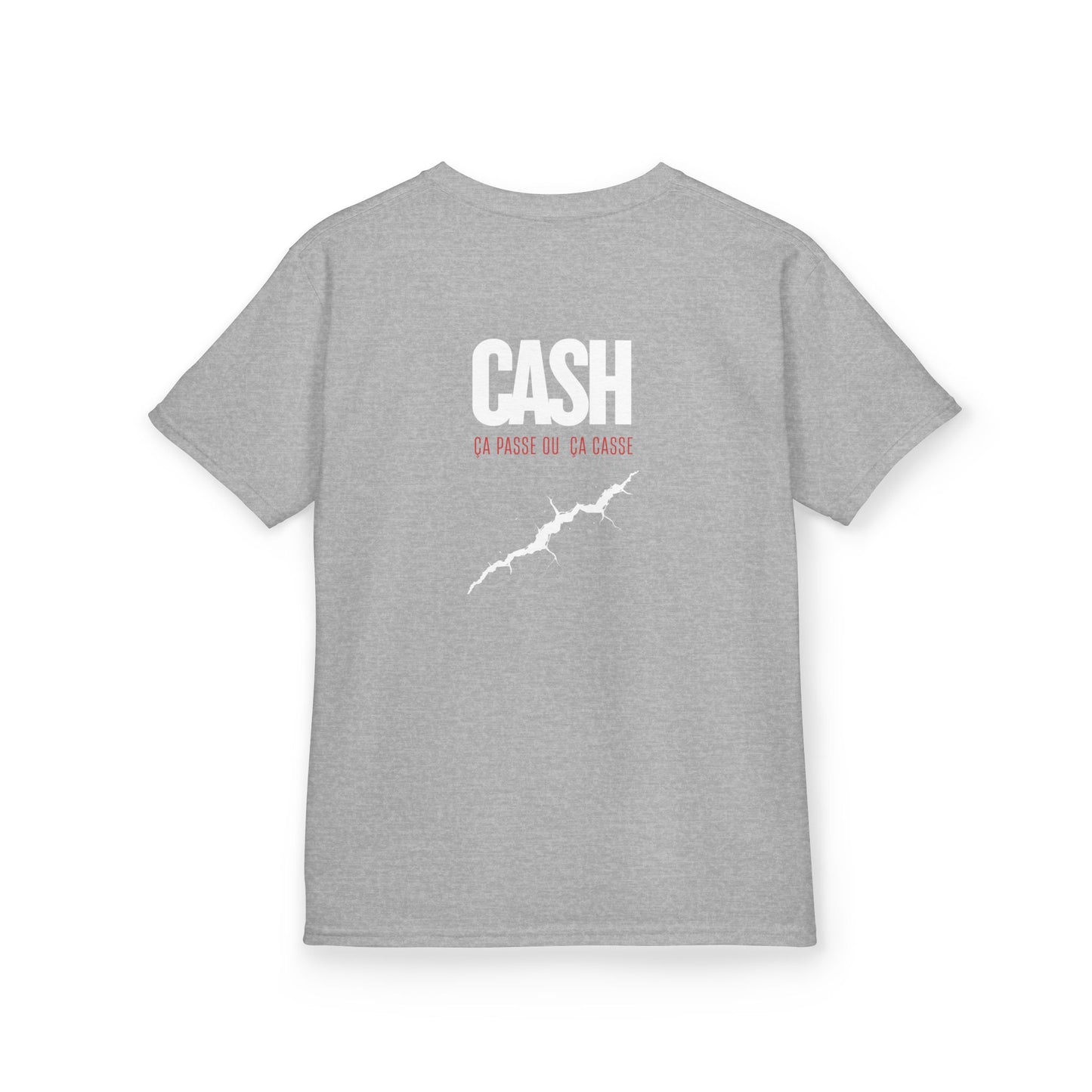 Teeshirt Mixte Adolescent JEXPRIME - CASH, ça passe ou ça casse