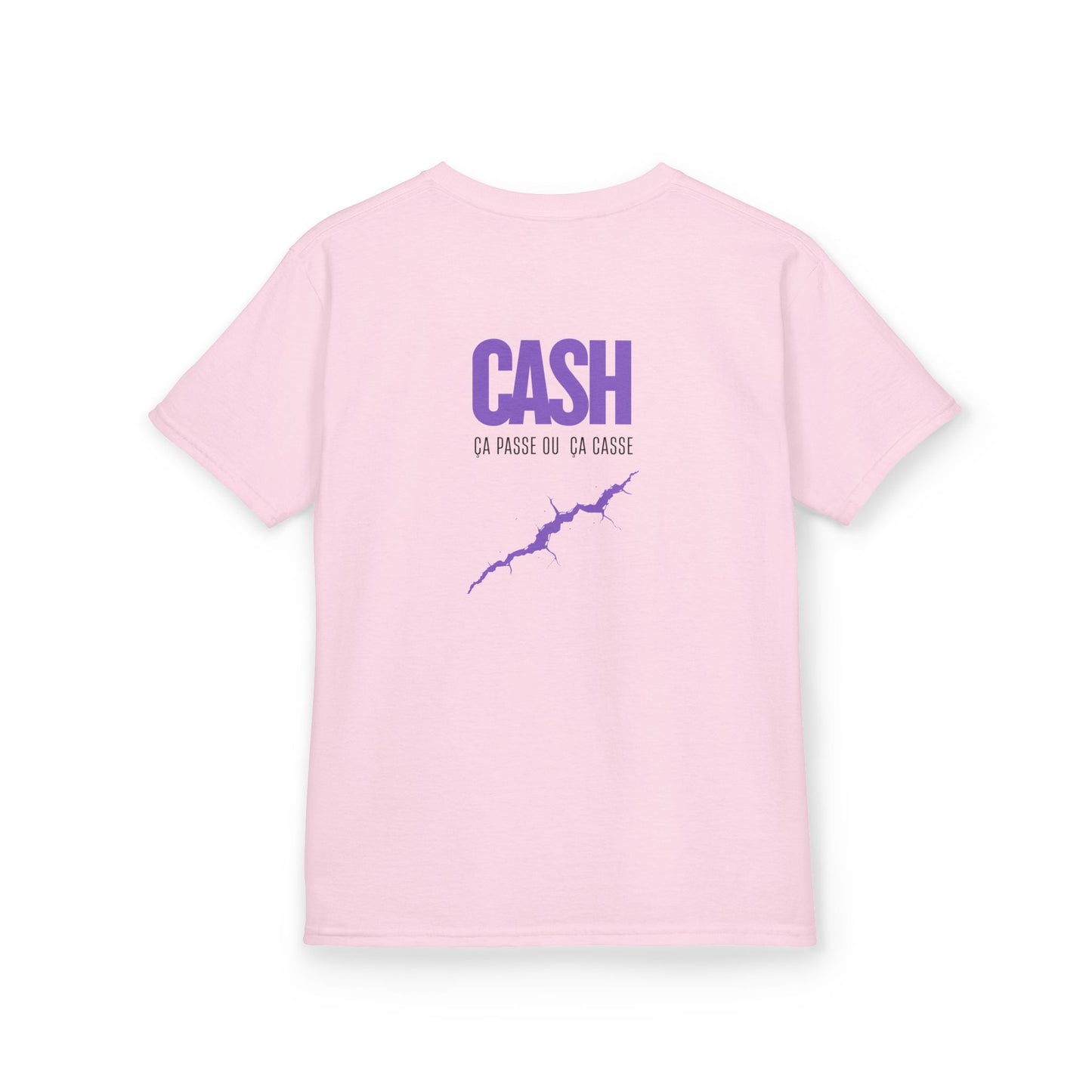 Teeshirt Mixte Adolescent JEXPRIME - CASH, ça passe ou ça casse
