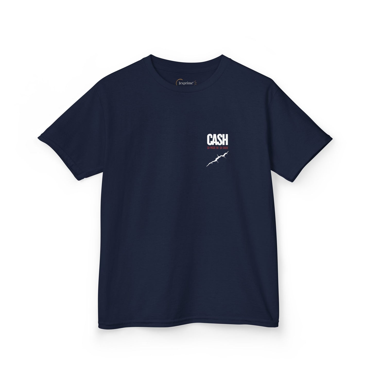 Teeshirt Mixte Adolescent JEXPRIME - CASH, ça passe ou ça casse