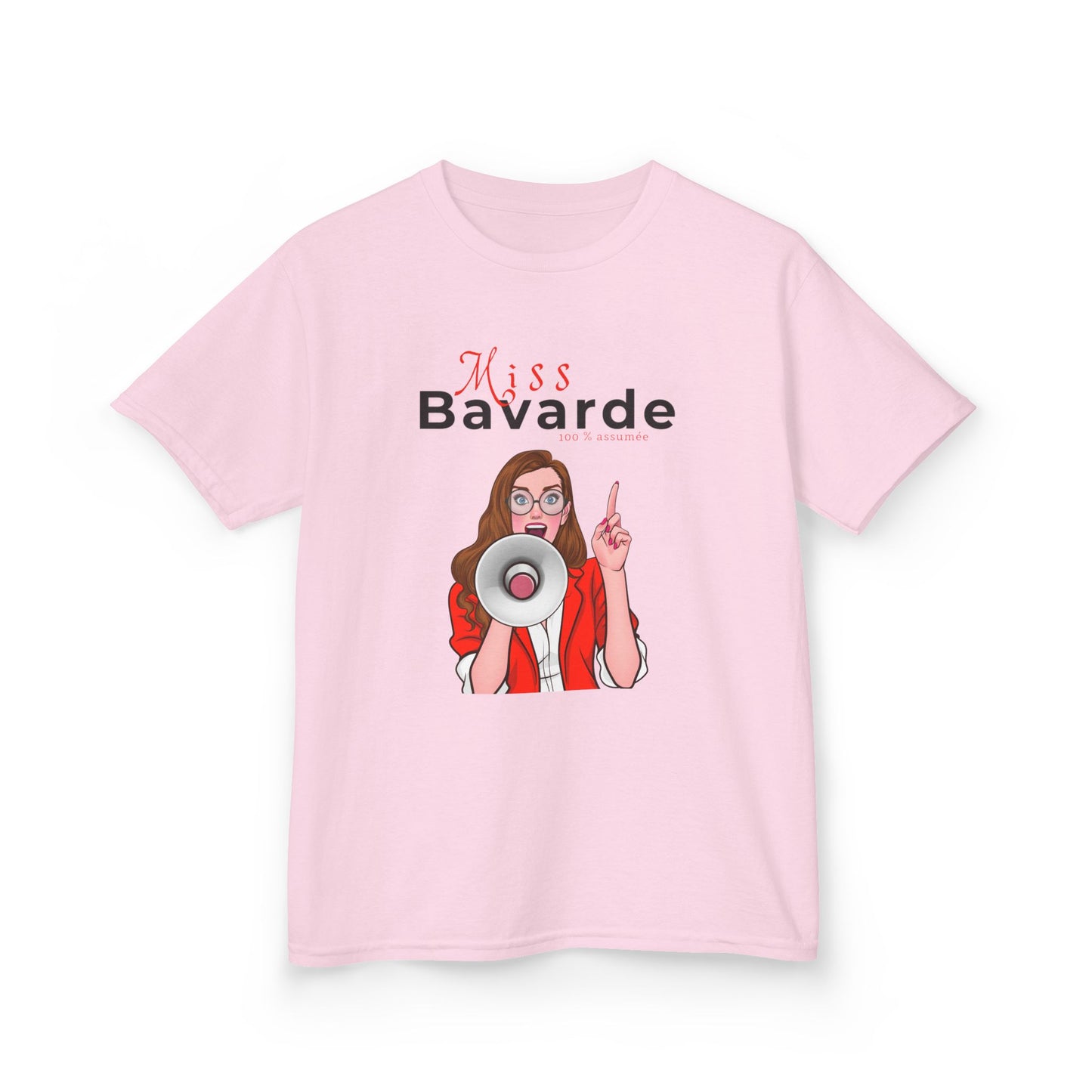 Teeshirt Fille JEXPRIME - Miss Bavarde 100 % assumée