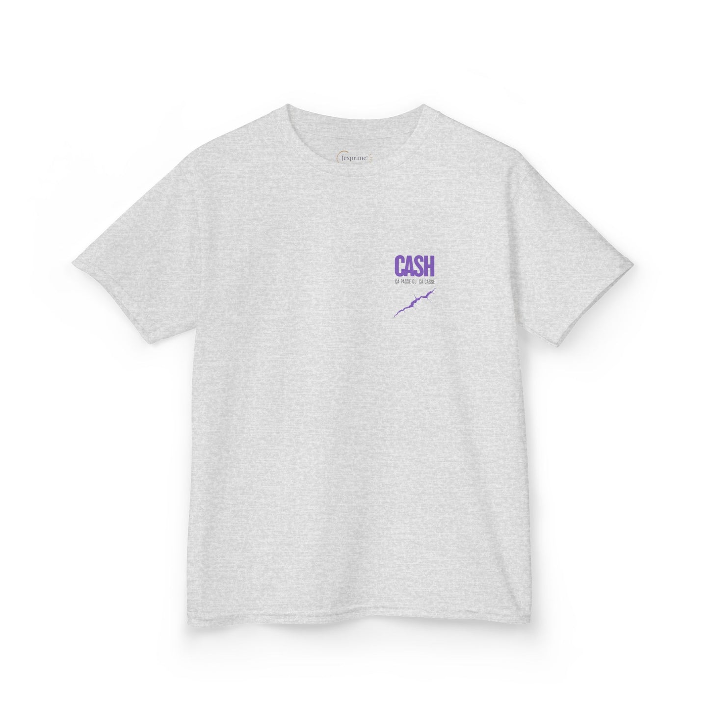 Teeshirt Mixte Adolescent JEXPRIME - CASH, ça passe ou ça casse