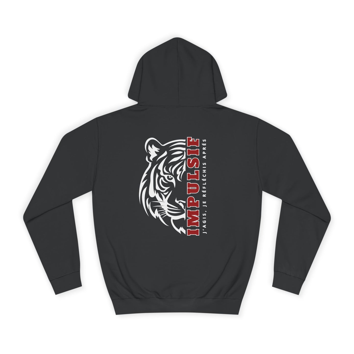 Sweat à capuche homme JEXPRIME - IMPULSIF, j'agis, je rèflèchis après