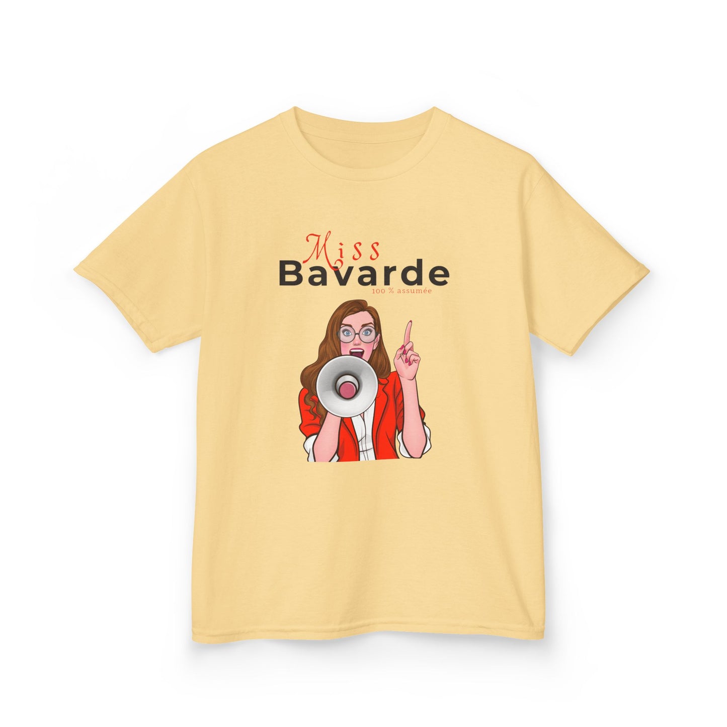 Teeshirt Fille JEXPRIME - Miss Bavarde 100 % assumée