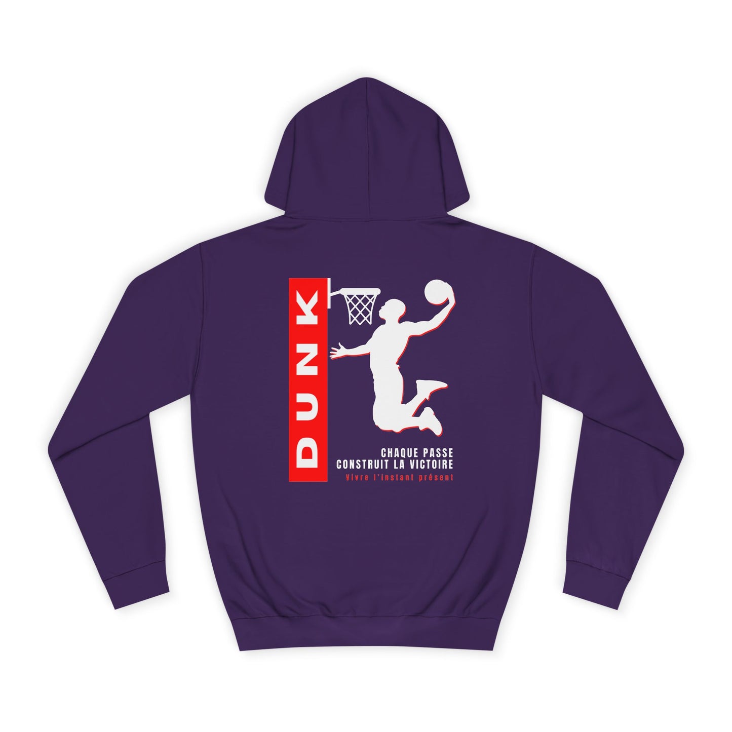 Sweat à capuche Homme JEXPRIME - Dunk, chaque passe contruit la victoire