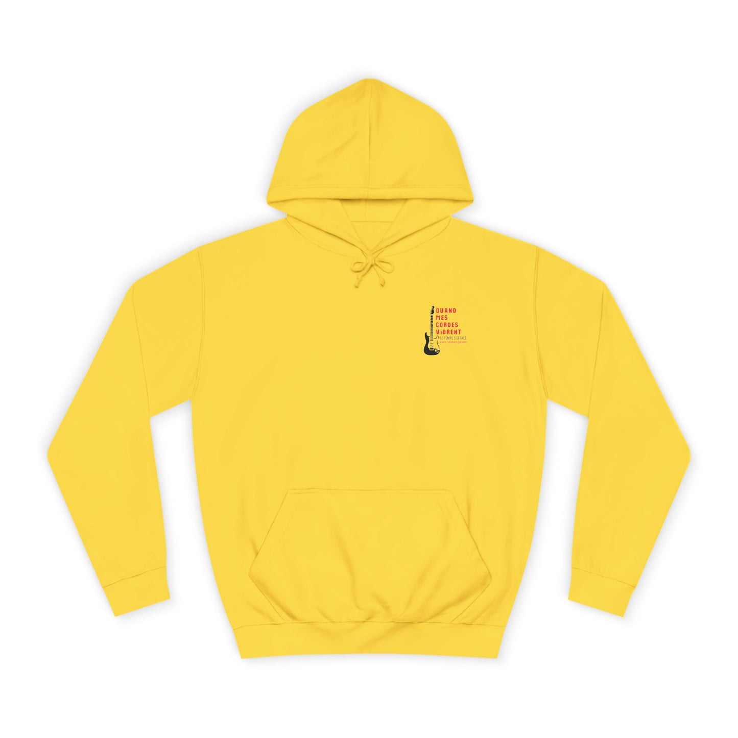 Sweat à capuche homme JEXPRIME - Quand mes cordes vibrent, le temps s'efface