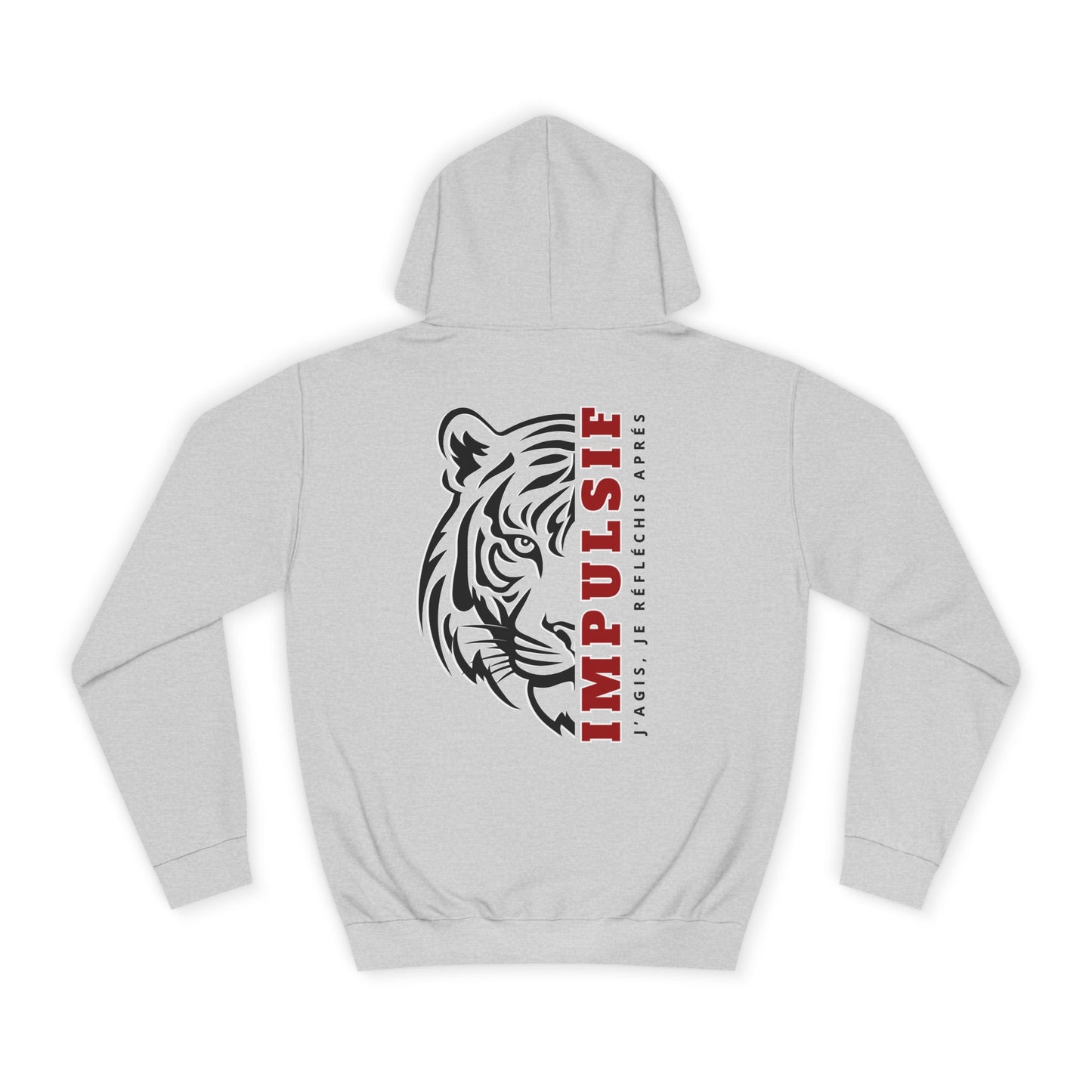 Sweat à capuche homme JEXPRIME - IMPULSIF, j'agis, je rèflèchis après