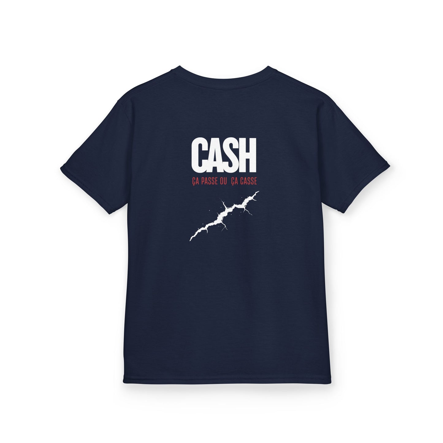 Teeshirt Mixte Adolescent JEXPRIME - CASH, ça passe ou ça casse