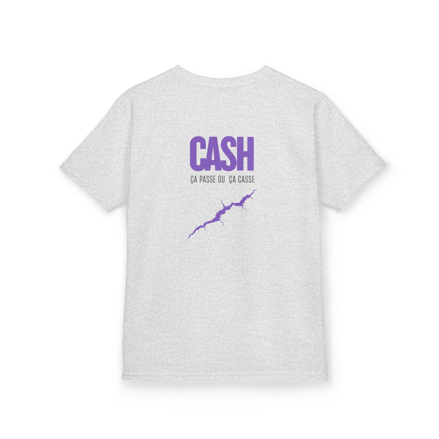 Teeshirt Mixte Adolescent JEXPRIME - CASH, ça passe ou ça casse