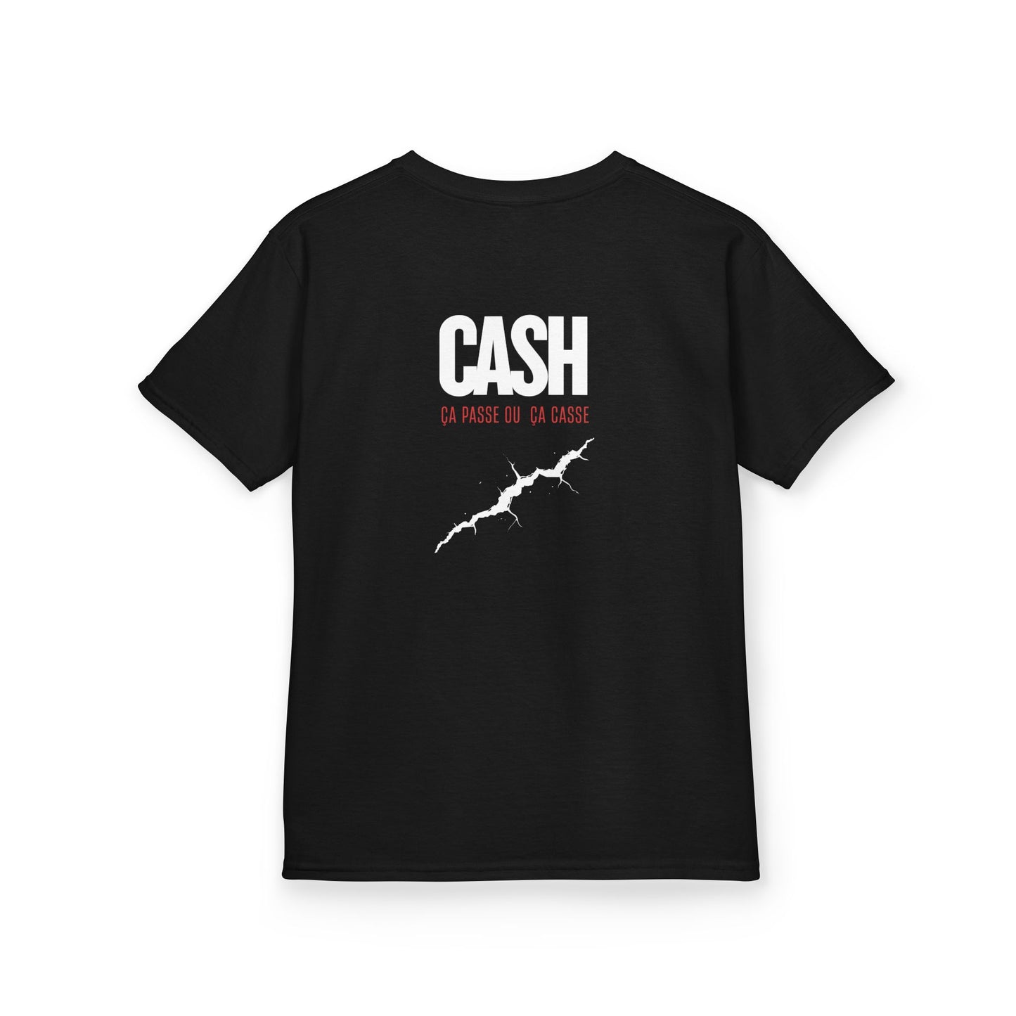 Teeshirt Mixte Adolescent JEXPRIME - CASH, ça passe ou ça casse