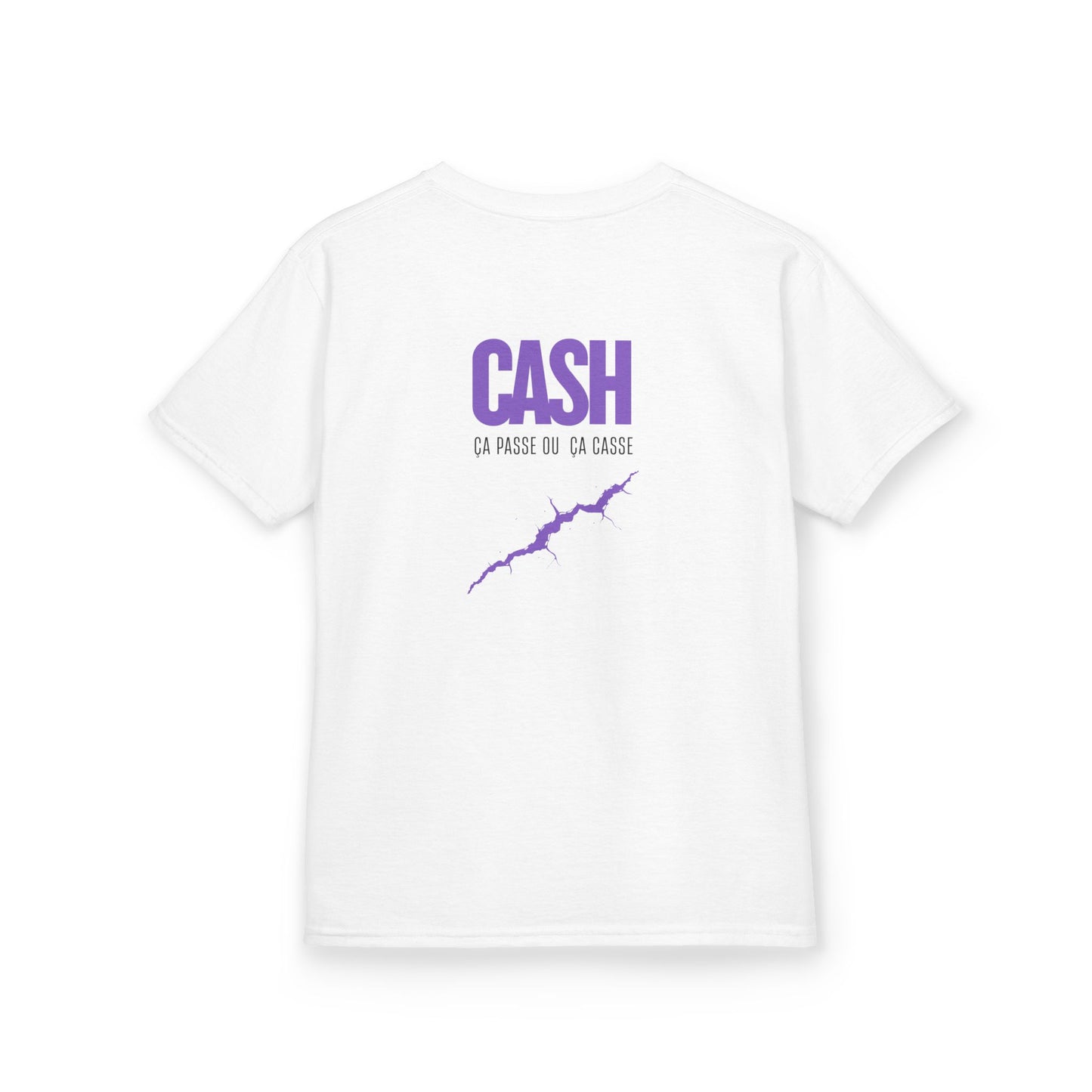 Teeshirt Mixte Adolescent JEXPRIME - CASH, ça passe ou ça casse