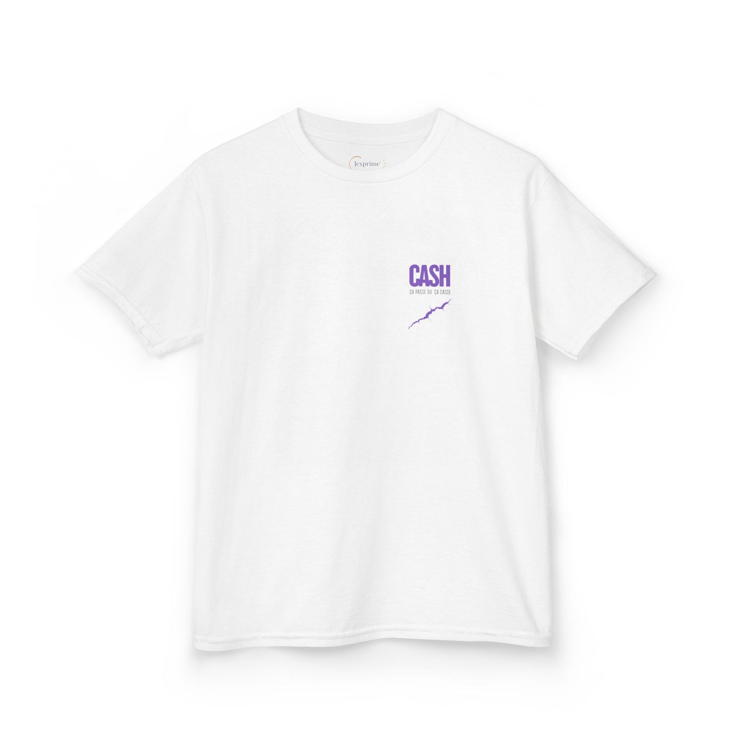 Teeshirt Mixte Adolescent JEXPRIME - CASH, ça passe ou ça casse
