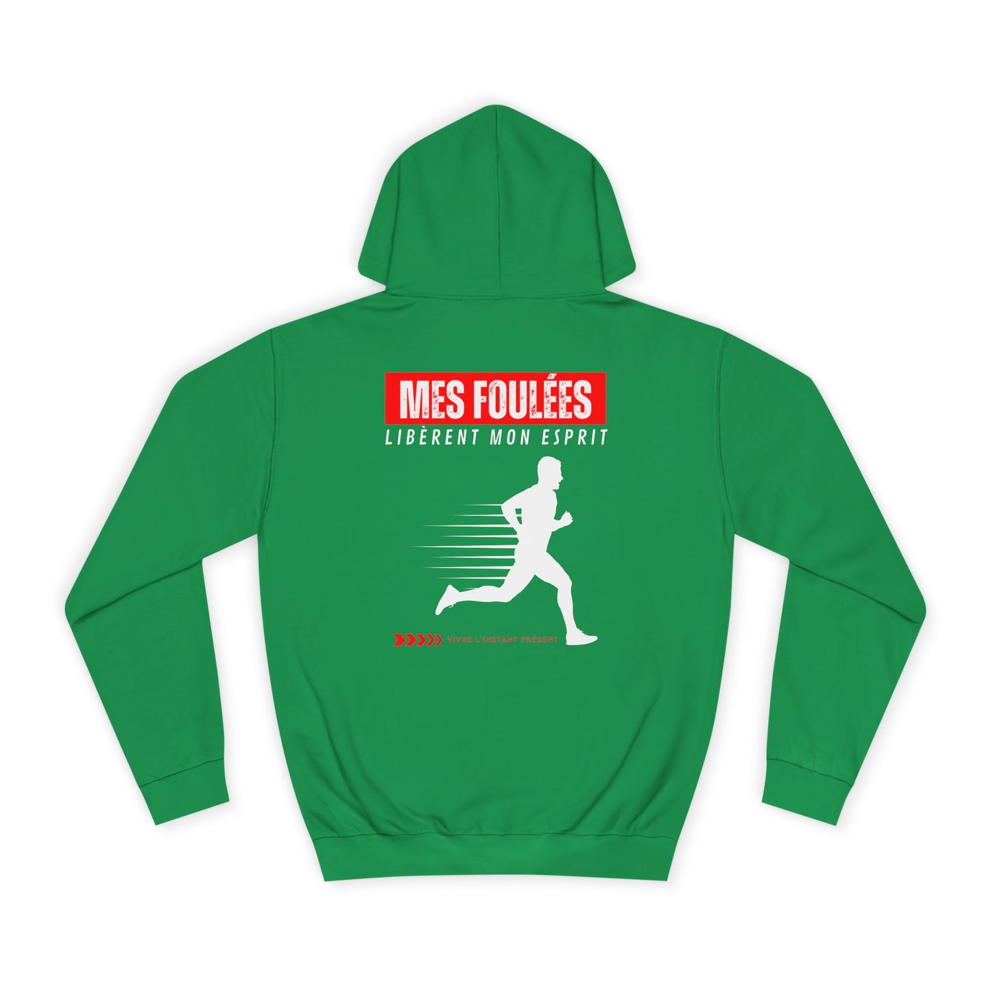 Sweat à capuche Homme JEXPRIME - Mes foulées libèrent mon esprit