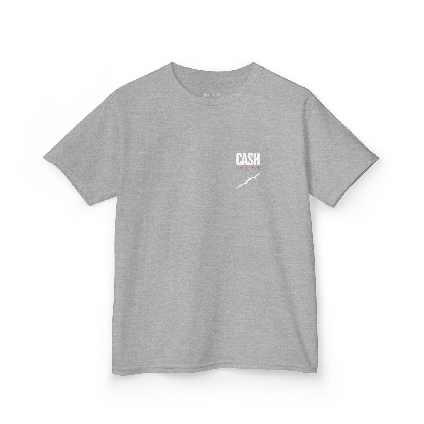 Teeshirt Mixte Adolescent JEXPRIME - CASH, ça passe ou ça casse