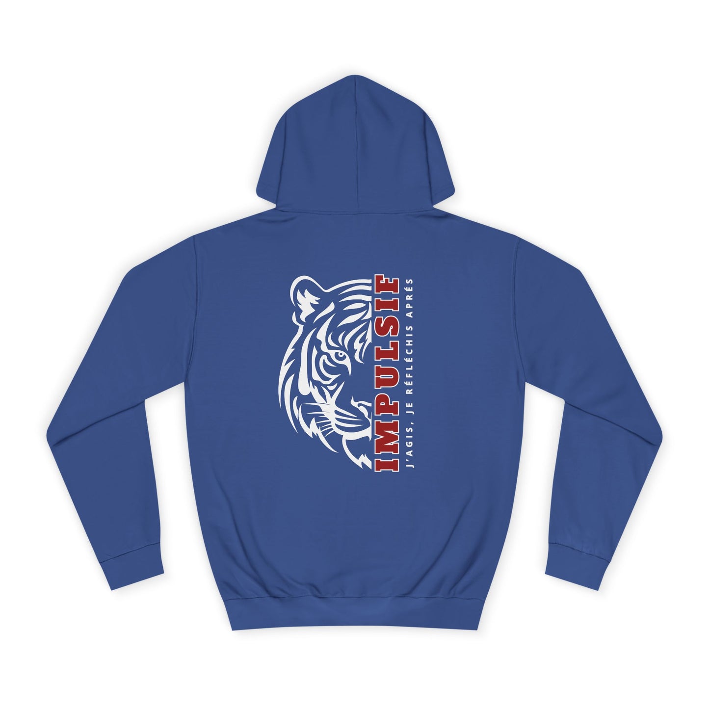 Sweat à capuche homme JEXPRIME - IMPULSIF, j'agis, je rèflèchis après