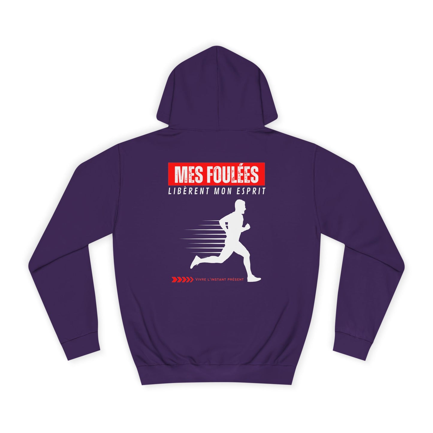 Sweat à capuche Homme JEXPRIME - Mes foulées libèrent mon esprit