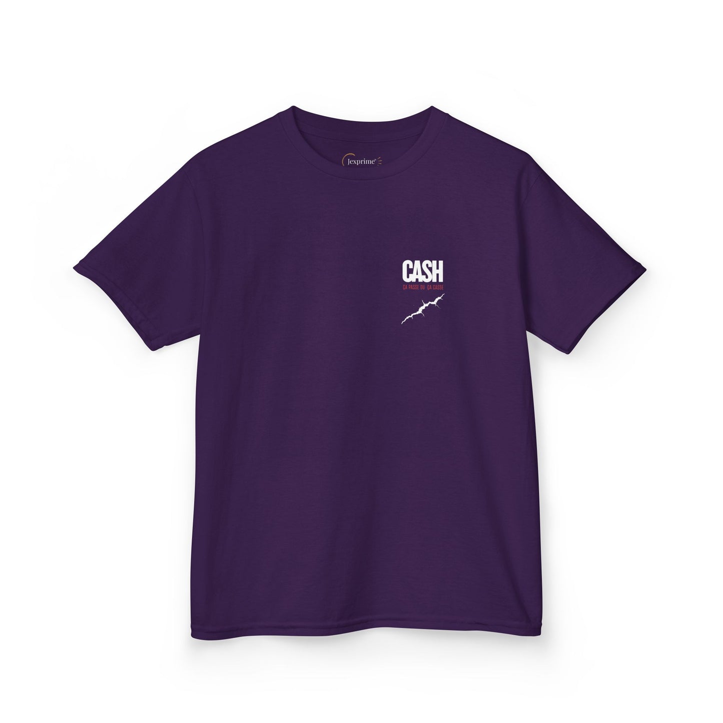 Teeshirt Mixte Adolescent JEXPRIME - CASH, ça passe ou ça casse