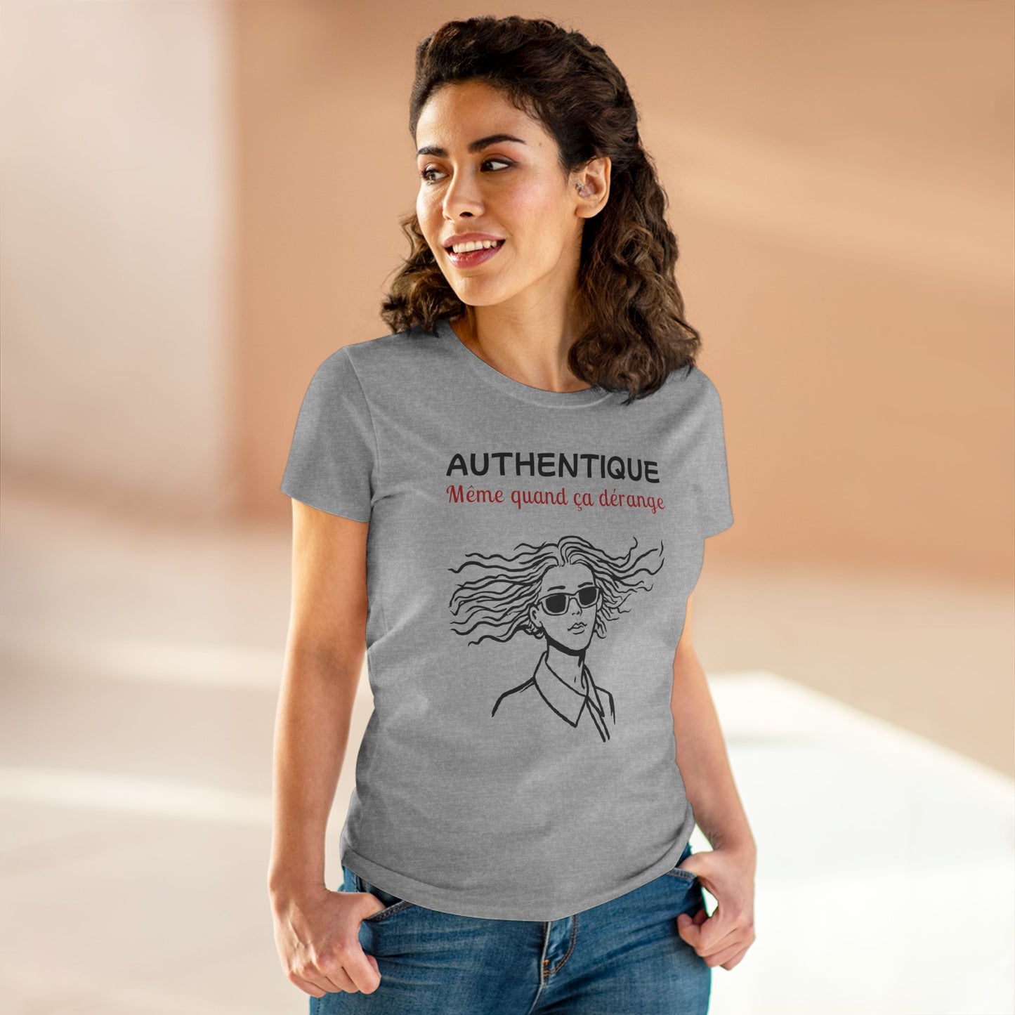 Teeshirt Femme JEXPRIME - Authentique même quand ça dérange
