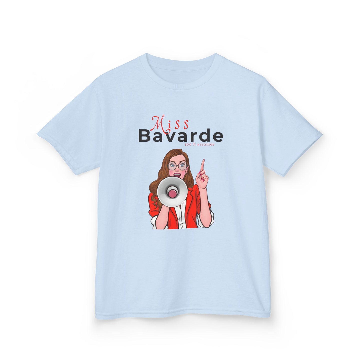 Teeshirt Fille JEXPRIME - Miss Bavarde 100 % assumée