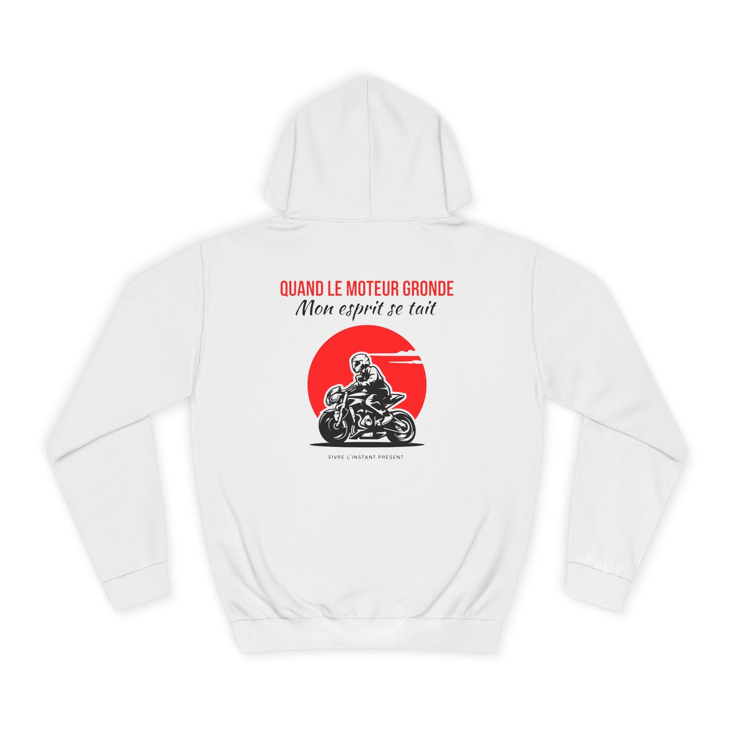 Sweat à capuche homme JEXPRIME - Quand le moteur gronde, mon esprit se tait