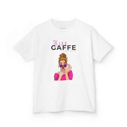 Teeshirt Fille JEXPRIME - Miss GAFFE 100 % assumée
