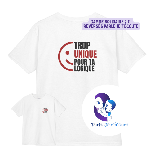 Teeshirt Adolescent - Trop Unique pour ta logique