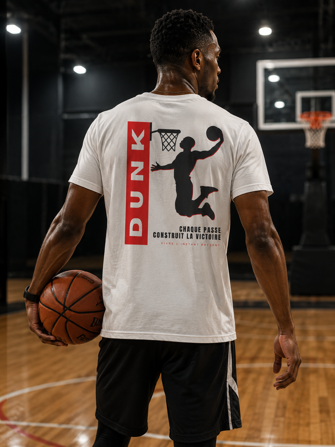 Teeshirt homme JEXPRIME - Dunk, chaque passe contruit la victoire