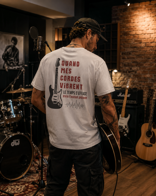 Teeshirt Homme JEXPRIME - Quand mes cordes vibrent, le temps s'efface
