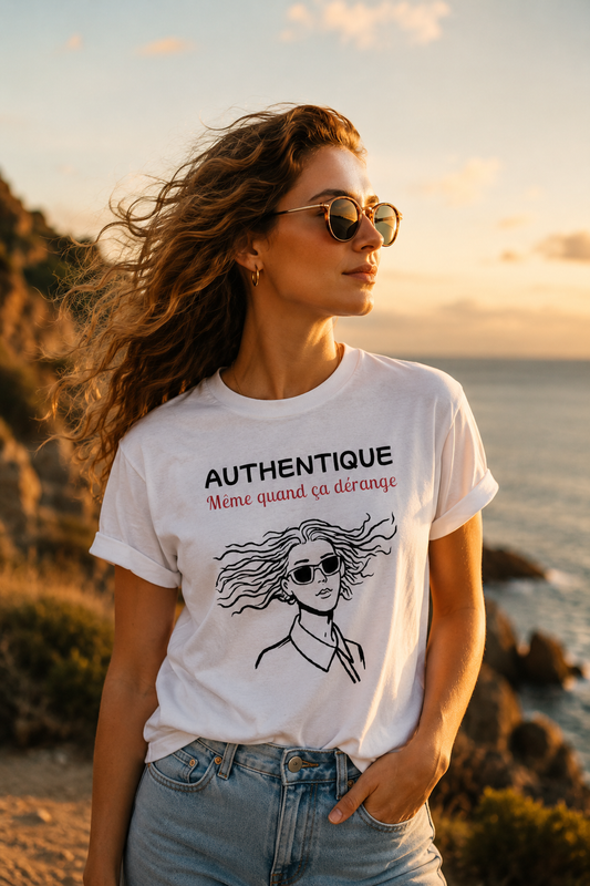 Teeshirt Femme JEXPRIME - Authentique même quand ça dérange