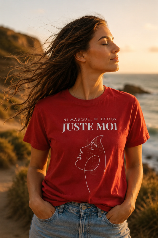 Teeshirt Femme JEXPRIME - Sans décor, ni masque, JUSTE MOI