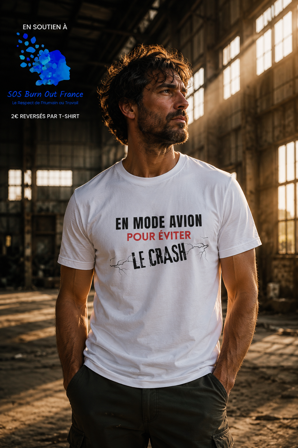 Teeshirt  homme JEXPRIME - En mode avion pour éviter le crash