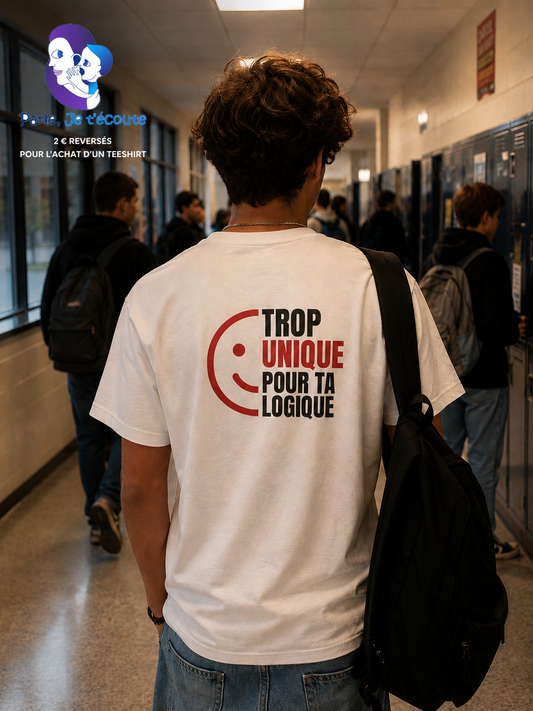 Teeshirt Adolescent - Trop Unique pour ta logique