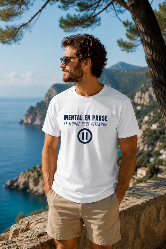T‑Shirt - Mental en pause Le monde peut attendre