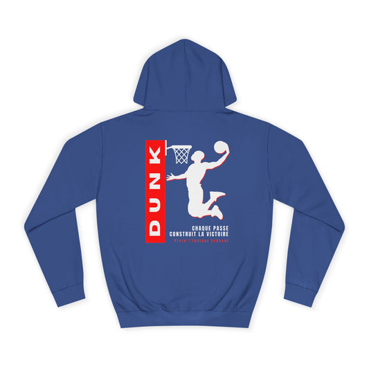 Sweat à capuche Homme JEXPRIME - Dunk, chaque passe contruit la victoire