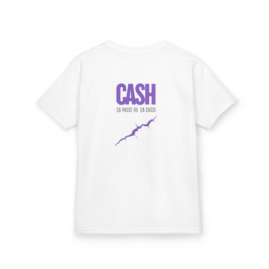 Teeshirt Mixte Adolescent JEXPRIME - CASH, ça passe ou ça casse