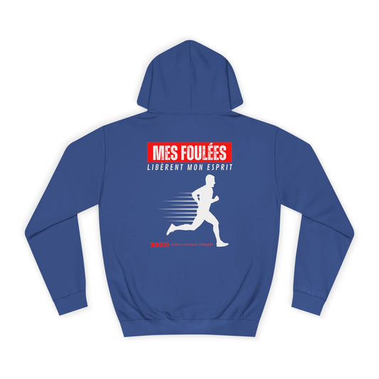 Sweat à capuche Homme JEXPRIME - Mes foulées libèrent mon esprit